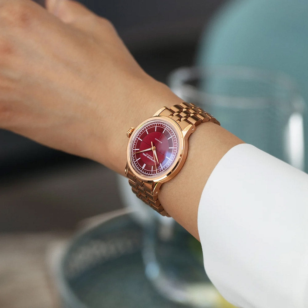 Raymond Weil Millesime Stainless Steel Case Wine-Coloured Sector Dial Automatic Watch