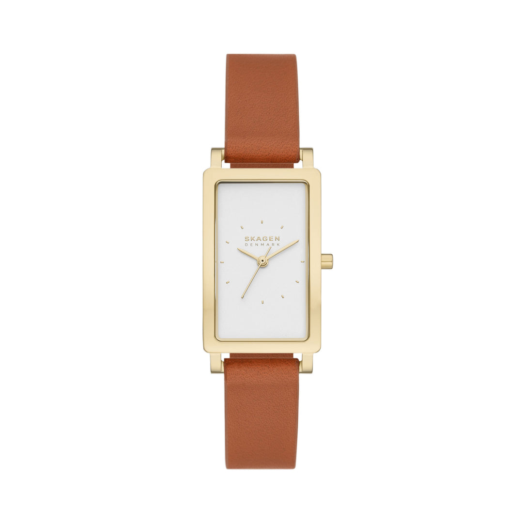 Skagen Hagen Gold Leather Women's Watch