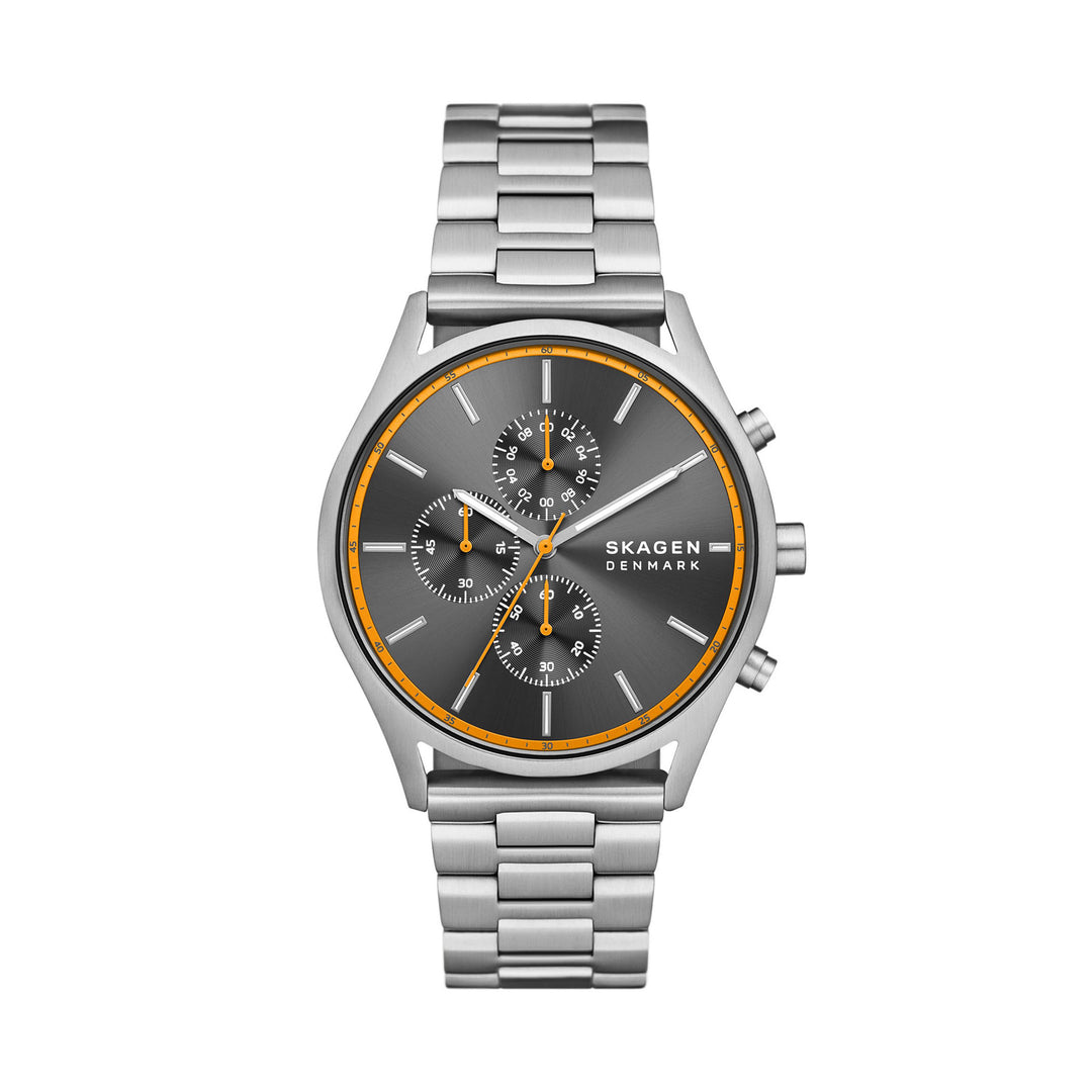 Skagen Holst Chronograph Men's Silver Stainless Steel Watch