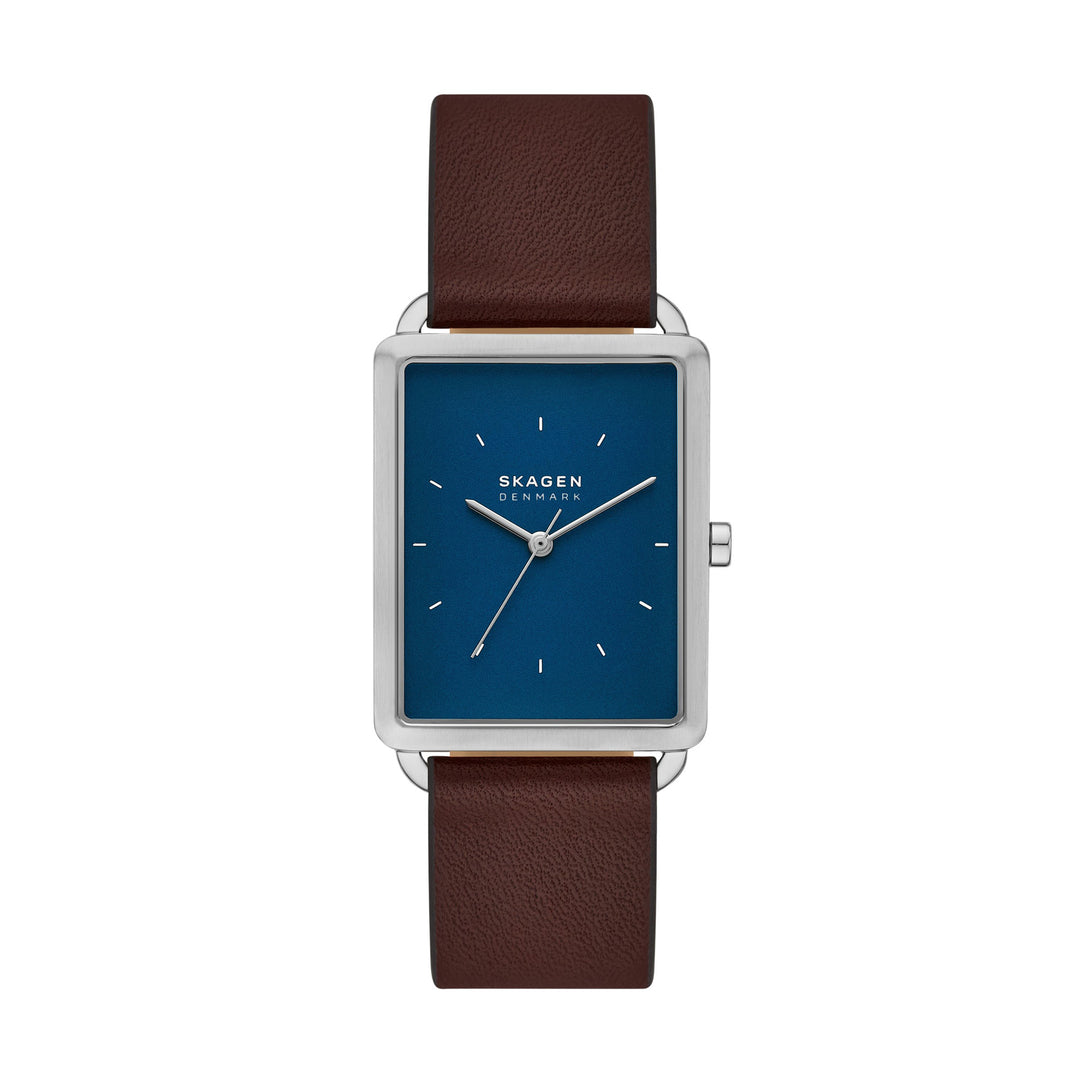 Skagen Hagen Silver Pro-Planet Leather Men's Watch