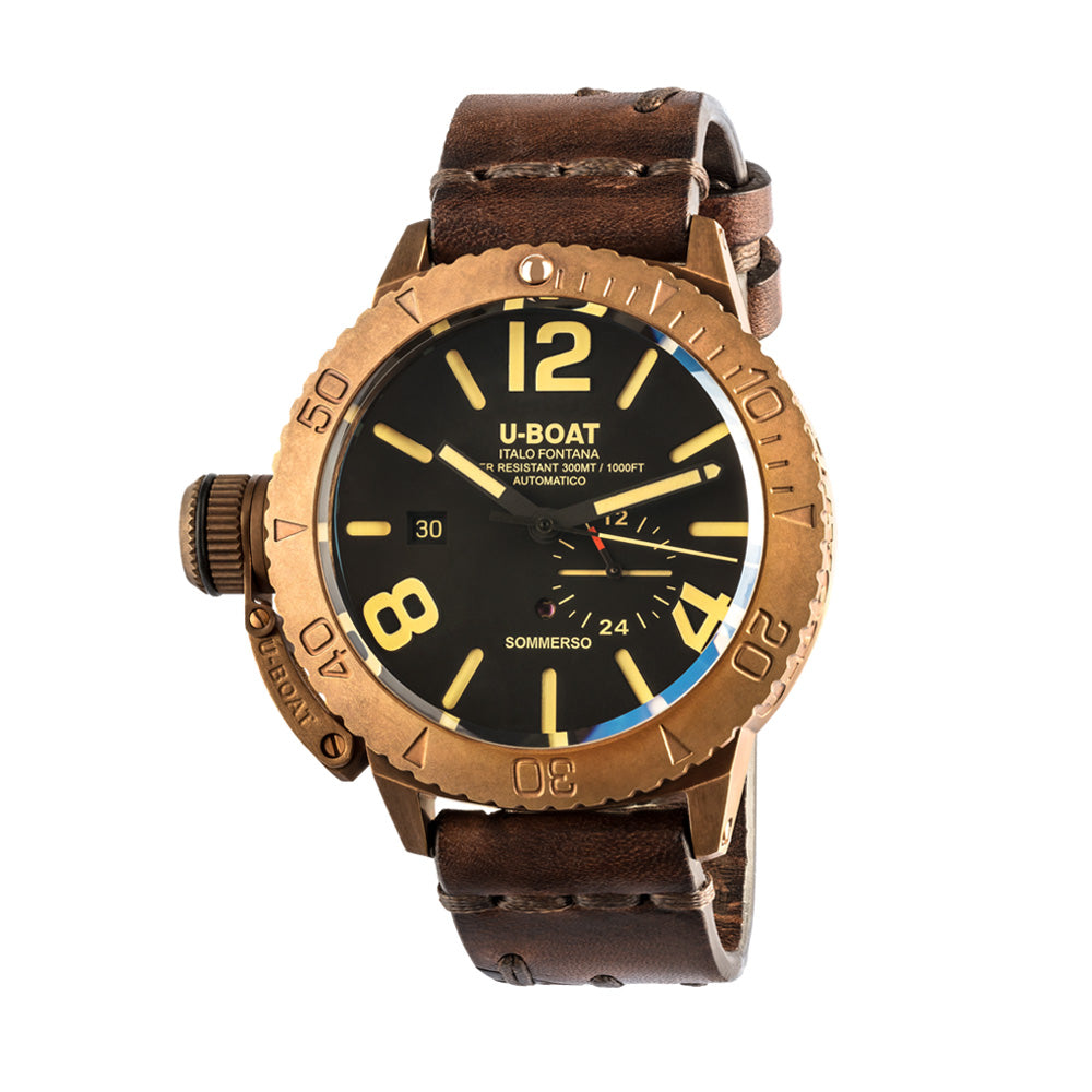 U-Boat Men's Bronze Tone Case Black Dial Automatic Watch