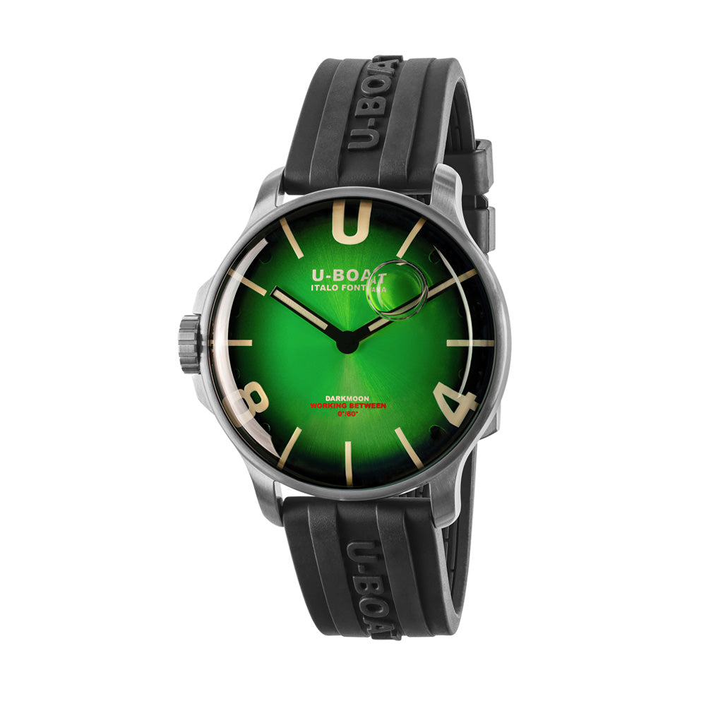 U-Boat Men's Silver Tone Case Green Dial Quartz Watch