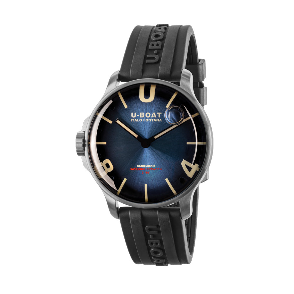 U-Boat Men's Silver Tone Case Blue Dial Quartz Watch