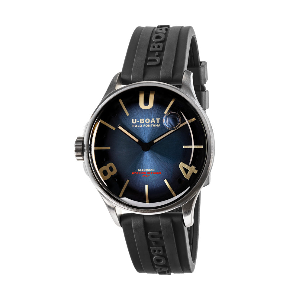U-Boat Men's Silver Tone Case Blue Dial Quartz Watch