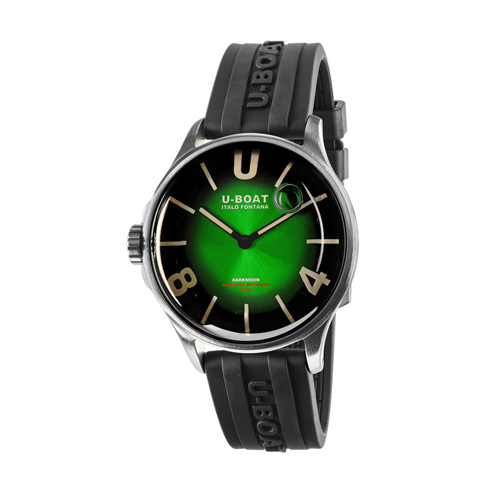 U-Boat Men's Silver Tone Case Green Dial Quartz Watch