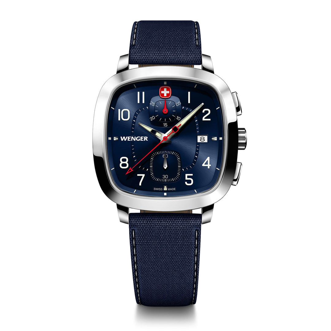 Wenger Vintage Sport Men's Chronograph Quartz Watch - Swiss Made