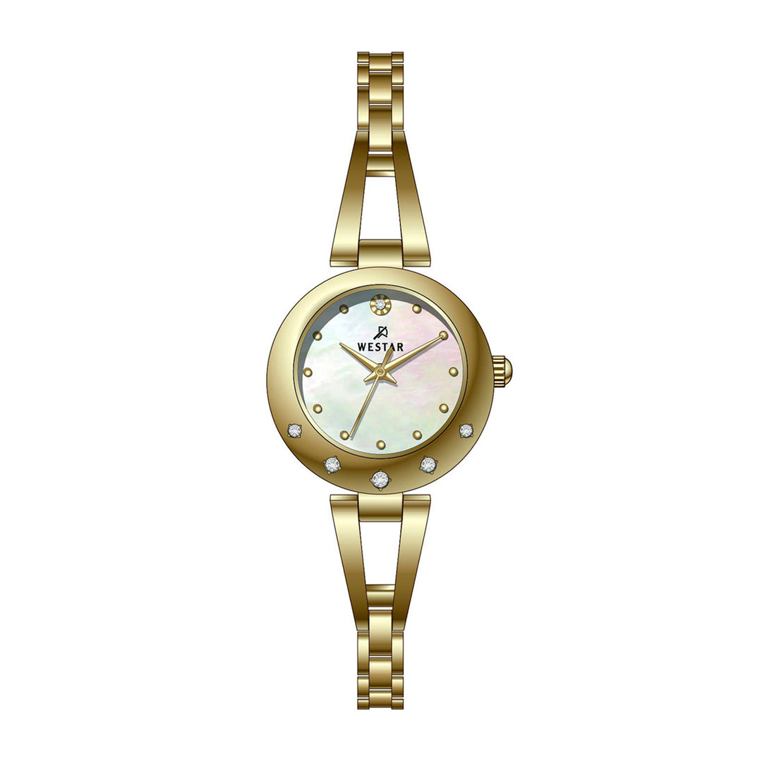 Westar Ornate Ladies 25 mm Mother of Pearl Dial Quartz Watch - 20336GPN111