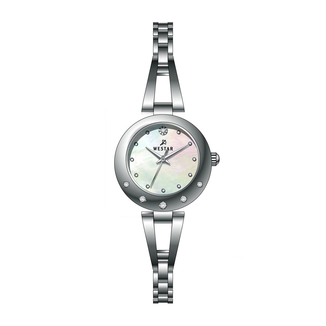 Westar Ornate Ladies 25 mm Mother of Pearl Dial Quartz Watch - 20336STN111