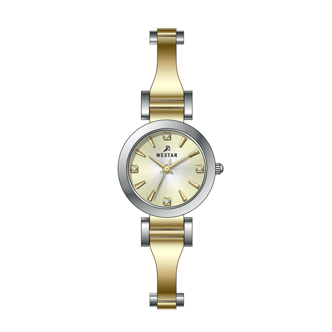 Westar Ornate Ladies 26 mm Light Champagne Dial Quartz Watch - 20337CBN102