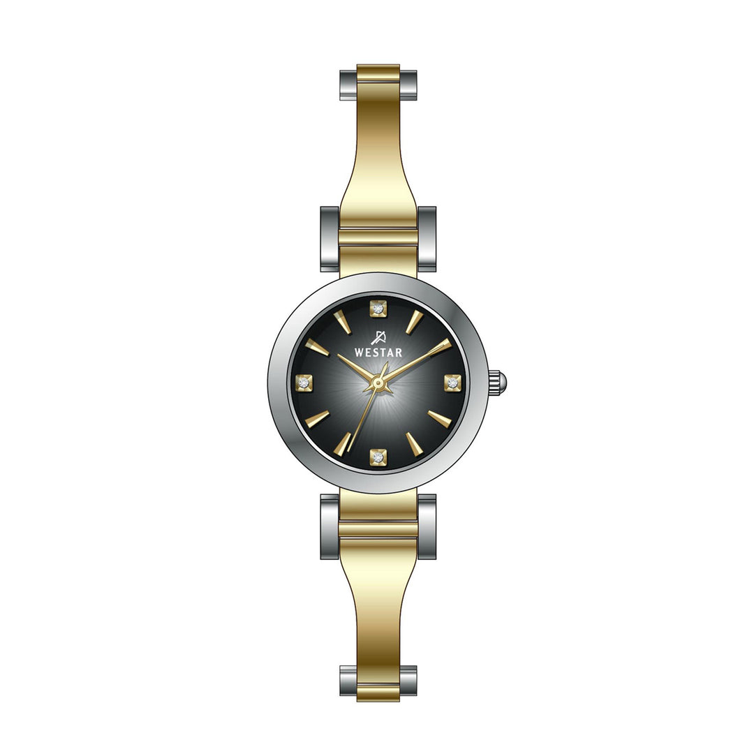 Westar Ornate Ladies 26 mm Black Dial Quartz Watch - 20337CBN103