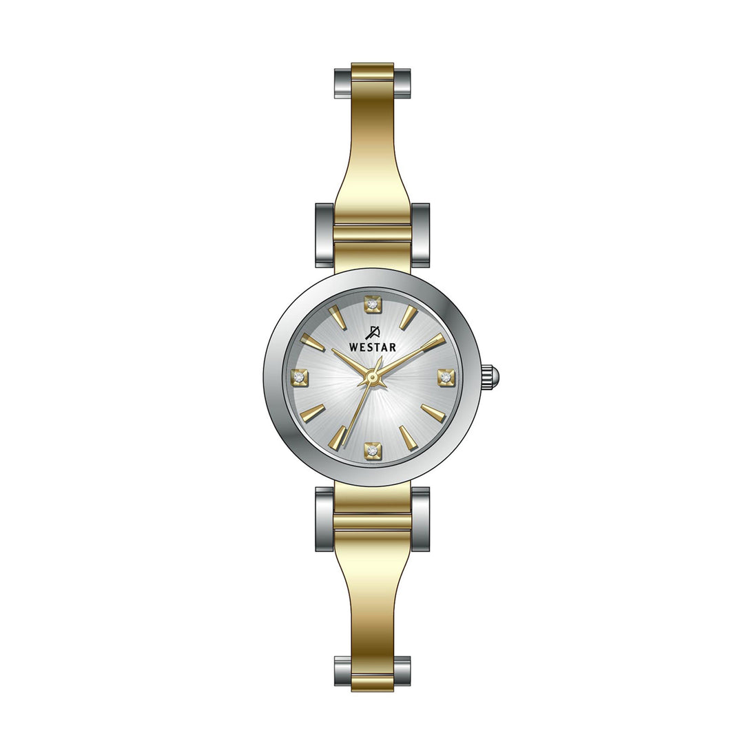 Westar Ornate Ladies 26 mm Silver Dial Quartz Watch - 20337CBN107