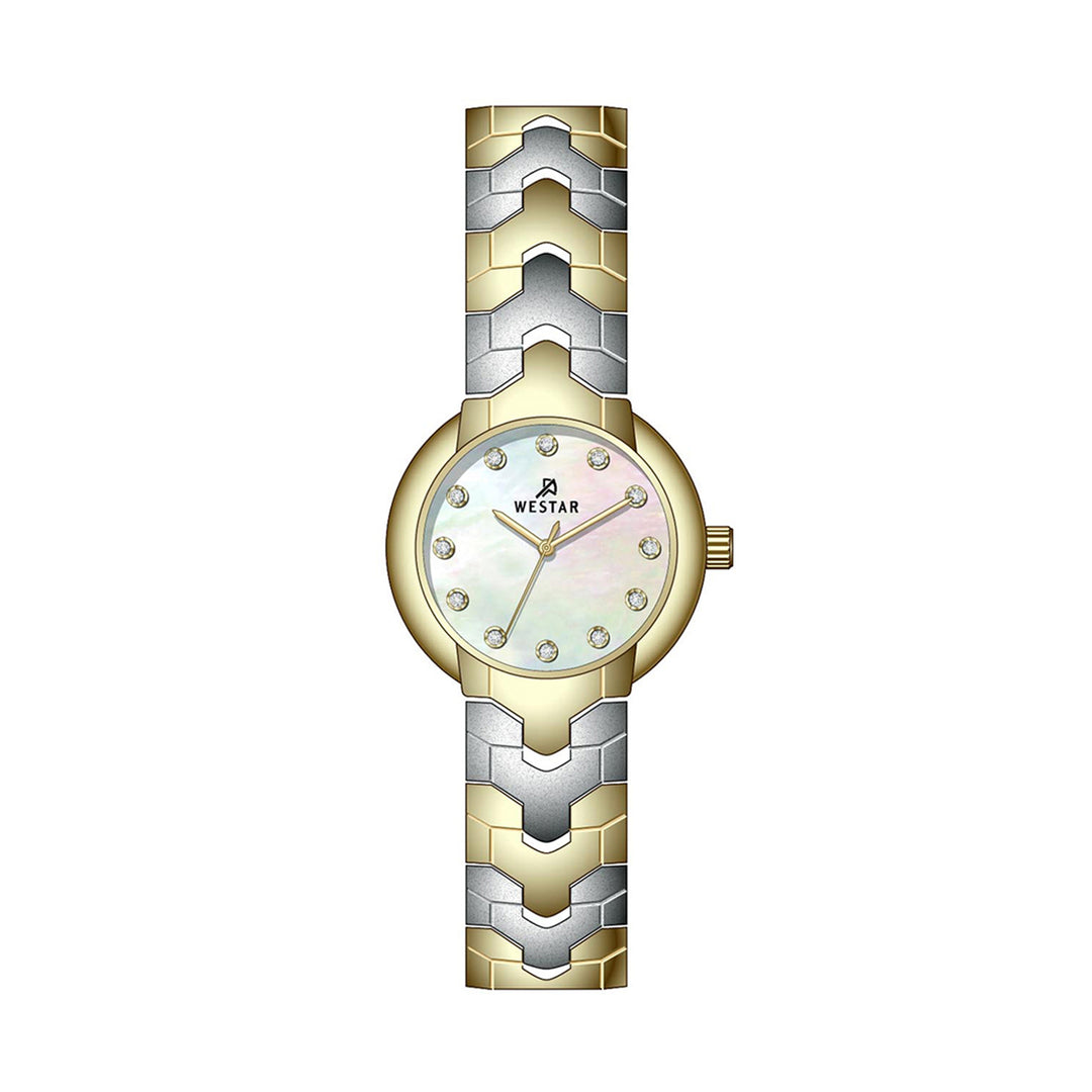 Westar Ornate Ladies 22.5 mm Mother of pearl Dial Quartz Watch - 20338CBN117