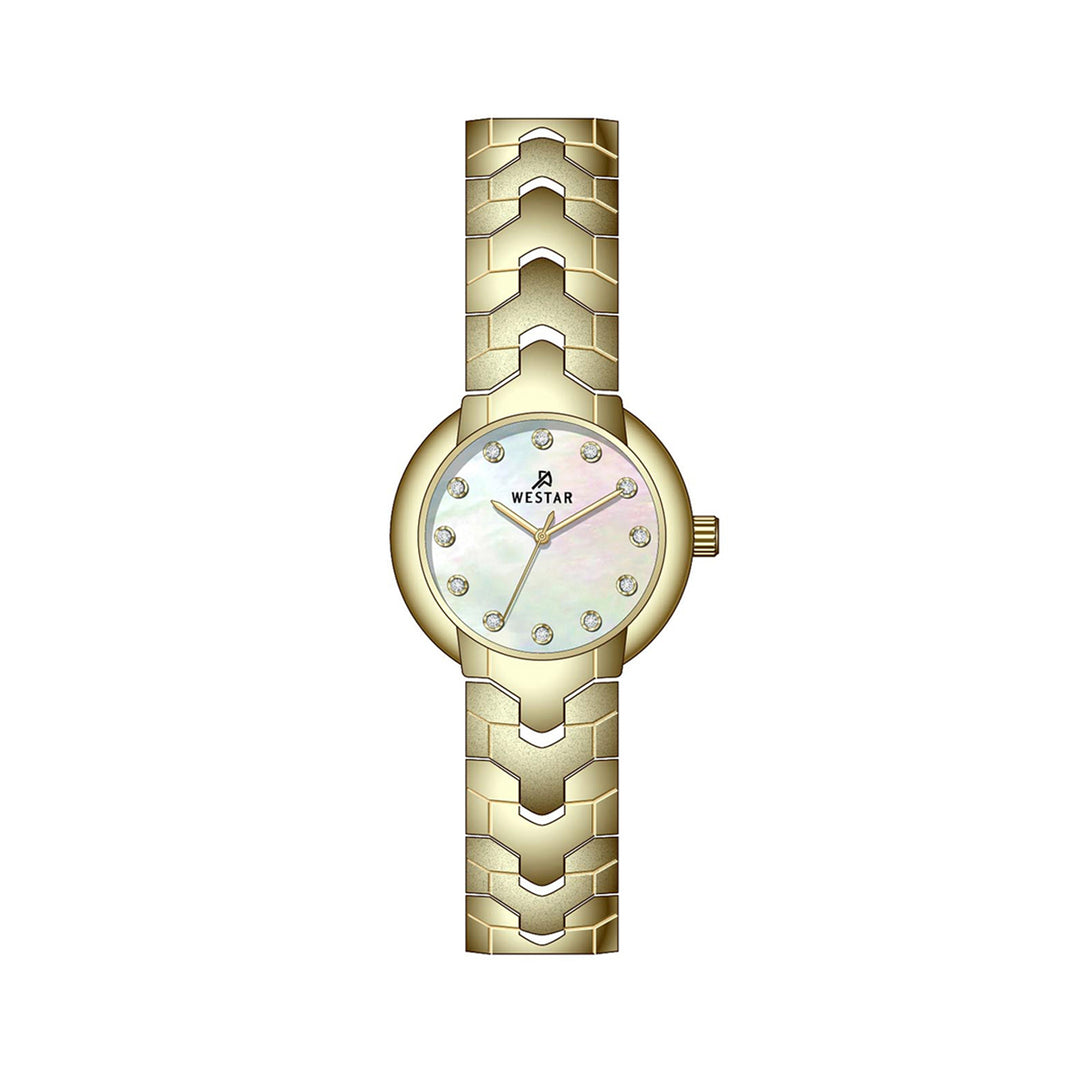 Westar Ornate Ladies 22.5 mm Mother of pearl Dial Quartz Watch - 20338GPN117