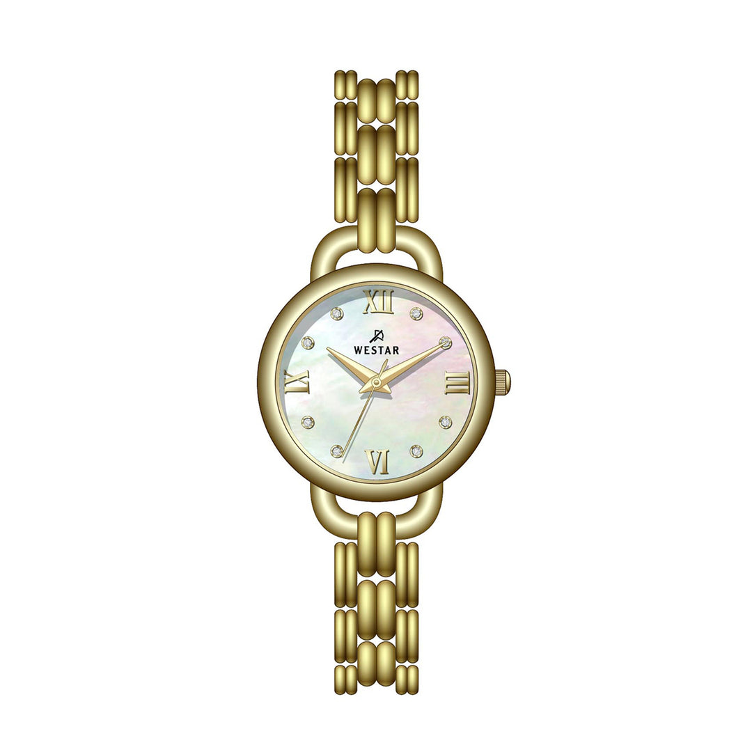 Westar Ornate Ladies 28 mm Mother of Pearl Dial Quartz Watch - 20340GPN111