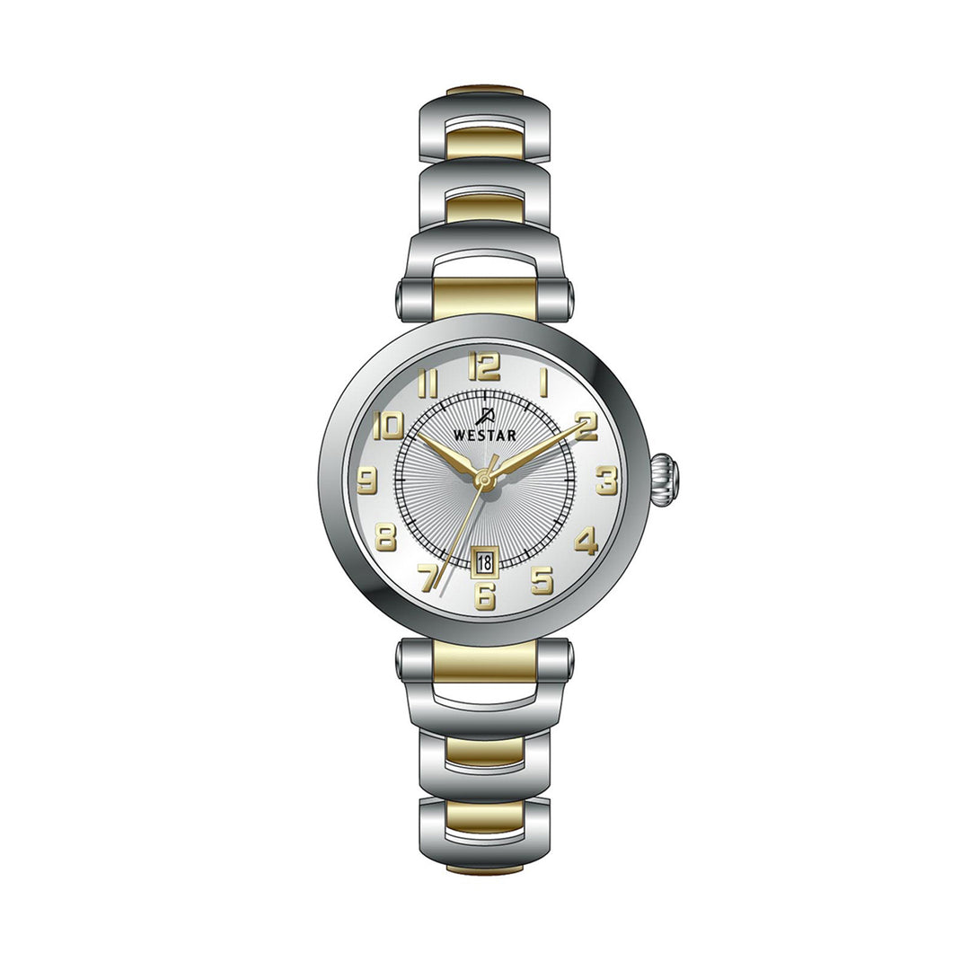 Westar Ornate Ladies 28 mm Silver Dial Quartz Watch - 20341CBN107