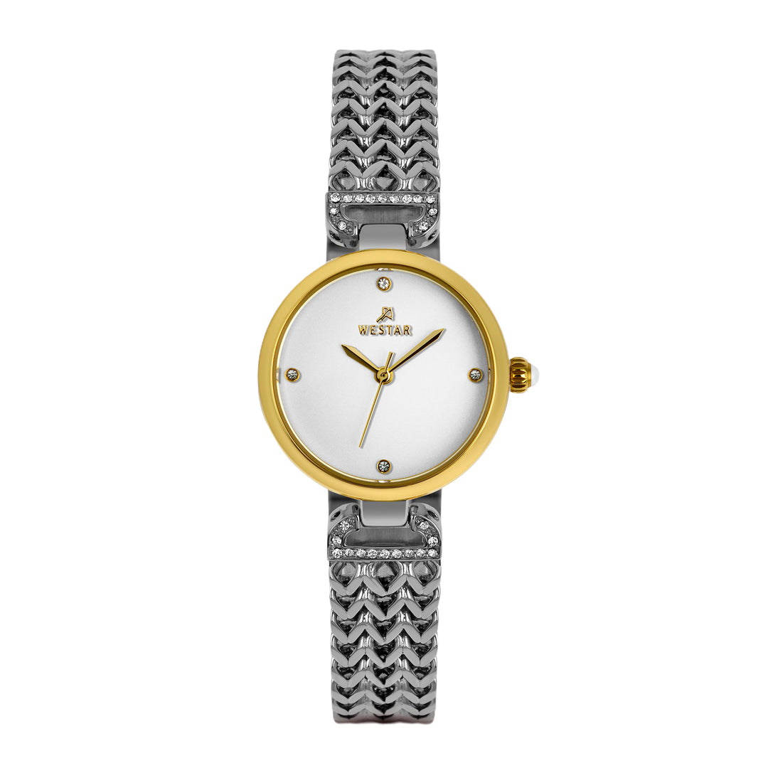 Westar Ornate Ladies Silver Dial 26.5 mm Quartz Watch