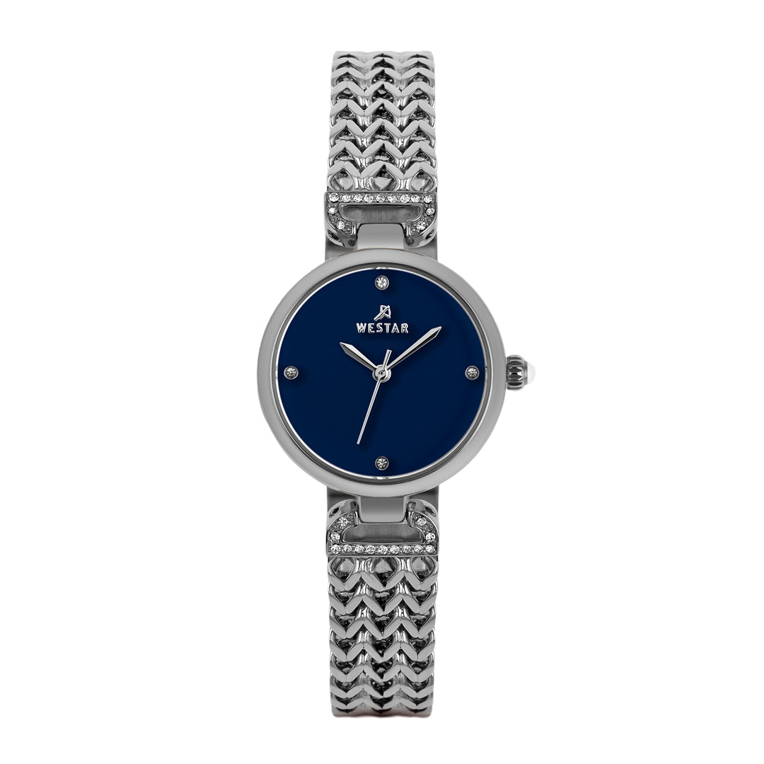 Westar Ornate Ladies Blue Dial 26.5 mm Quartz Watch