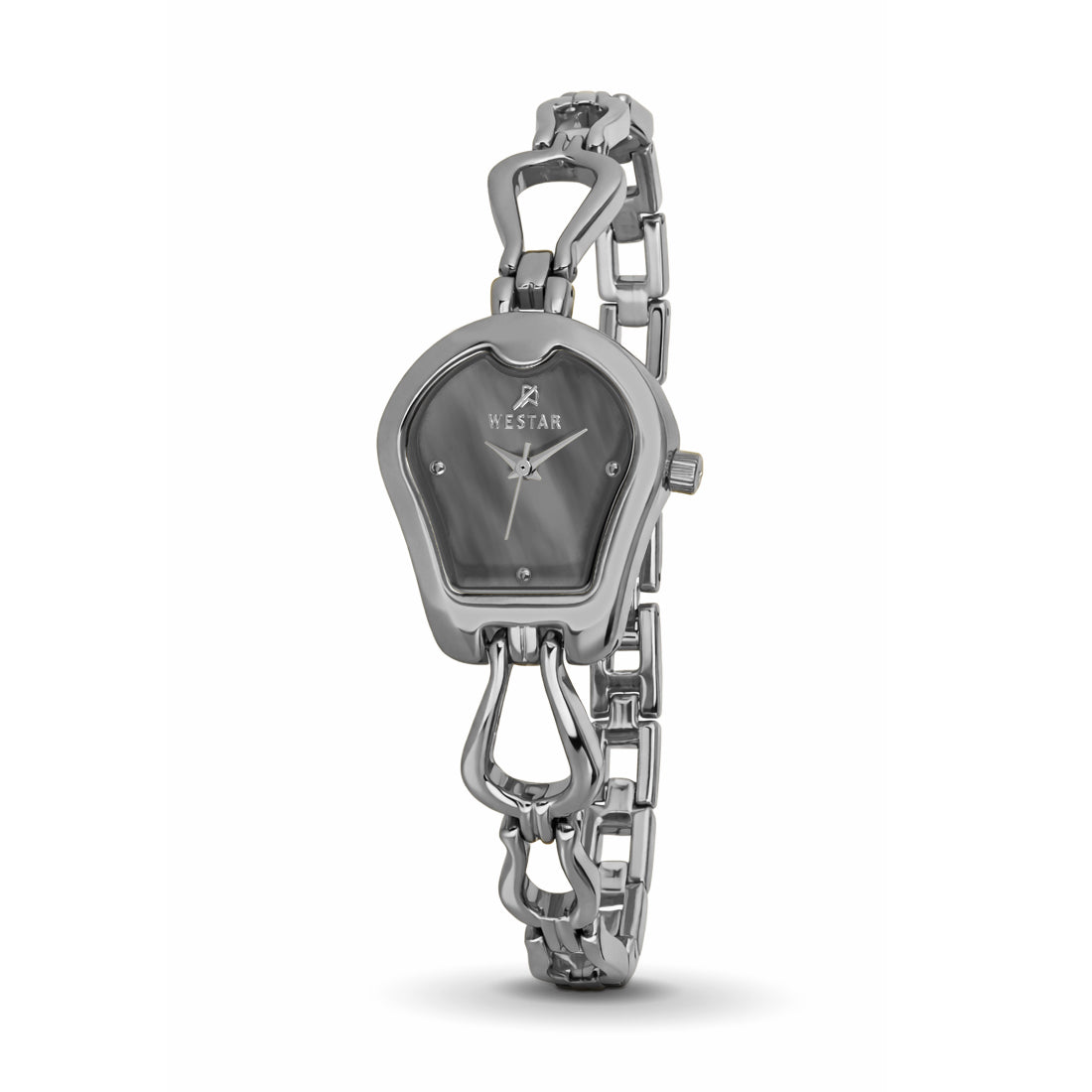 Westar Ornate Ladies Grey Dial 25X33 mm Quartz Watch