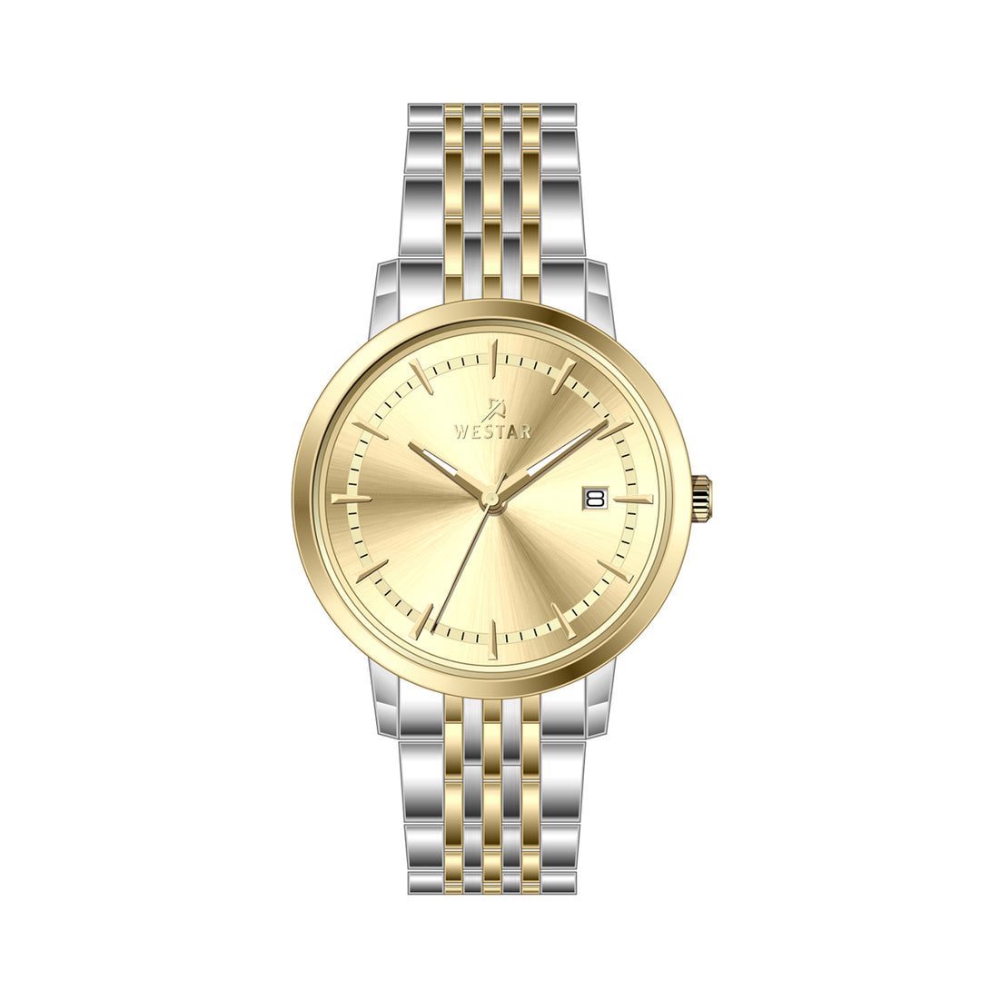 Westar Profile Ladies 30 mm Light Champagne Dial Quartz Watch - 40254CBN102