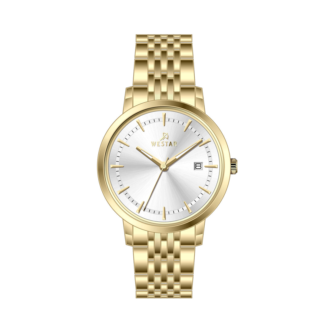 Westar Profile Ladies 30 mm Silver Dial Quartz Watch - 40254GPN107