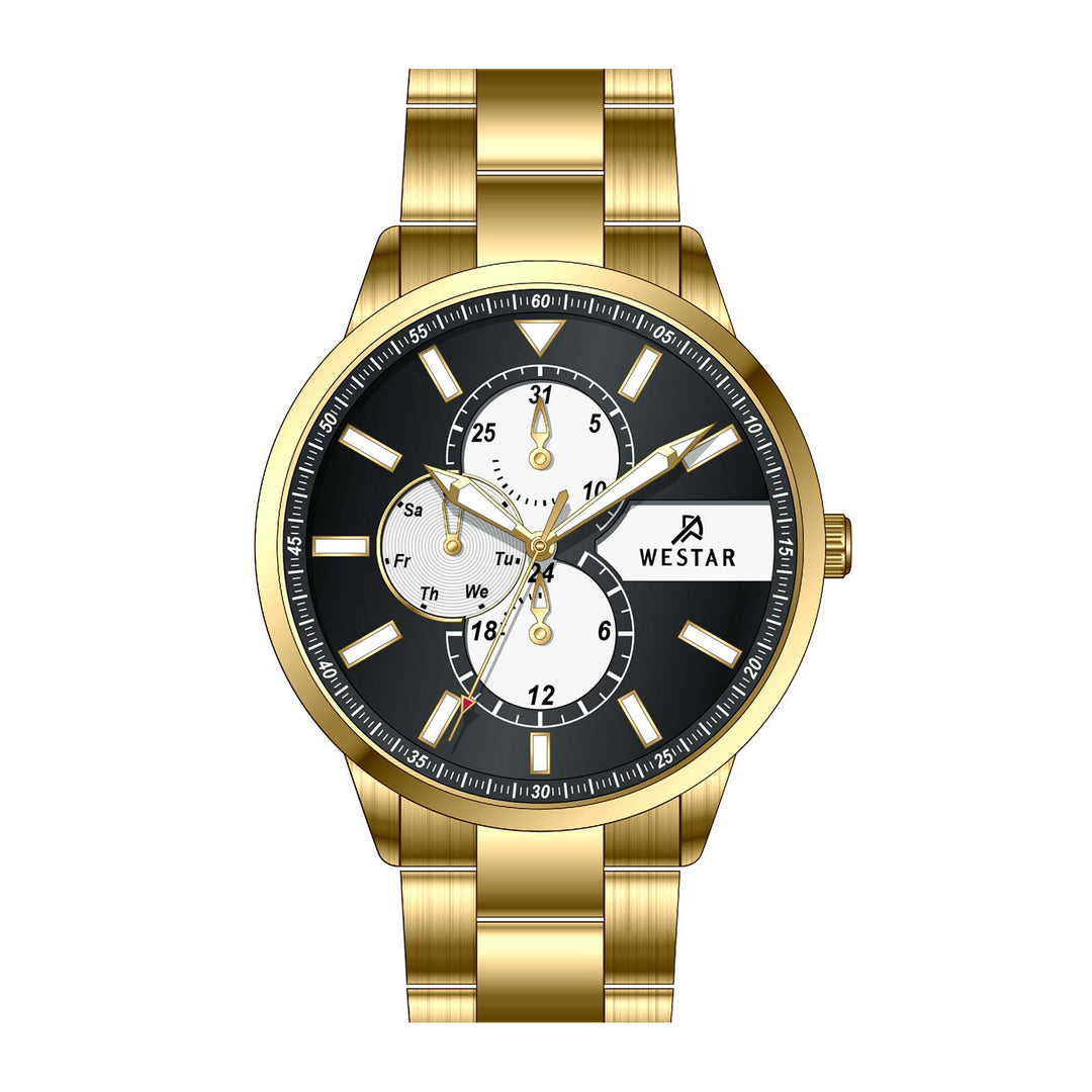 Westar Profile Gents Black Dial Quartz Watch - 50239GPN103