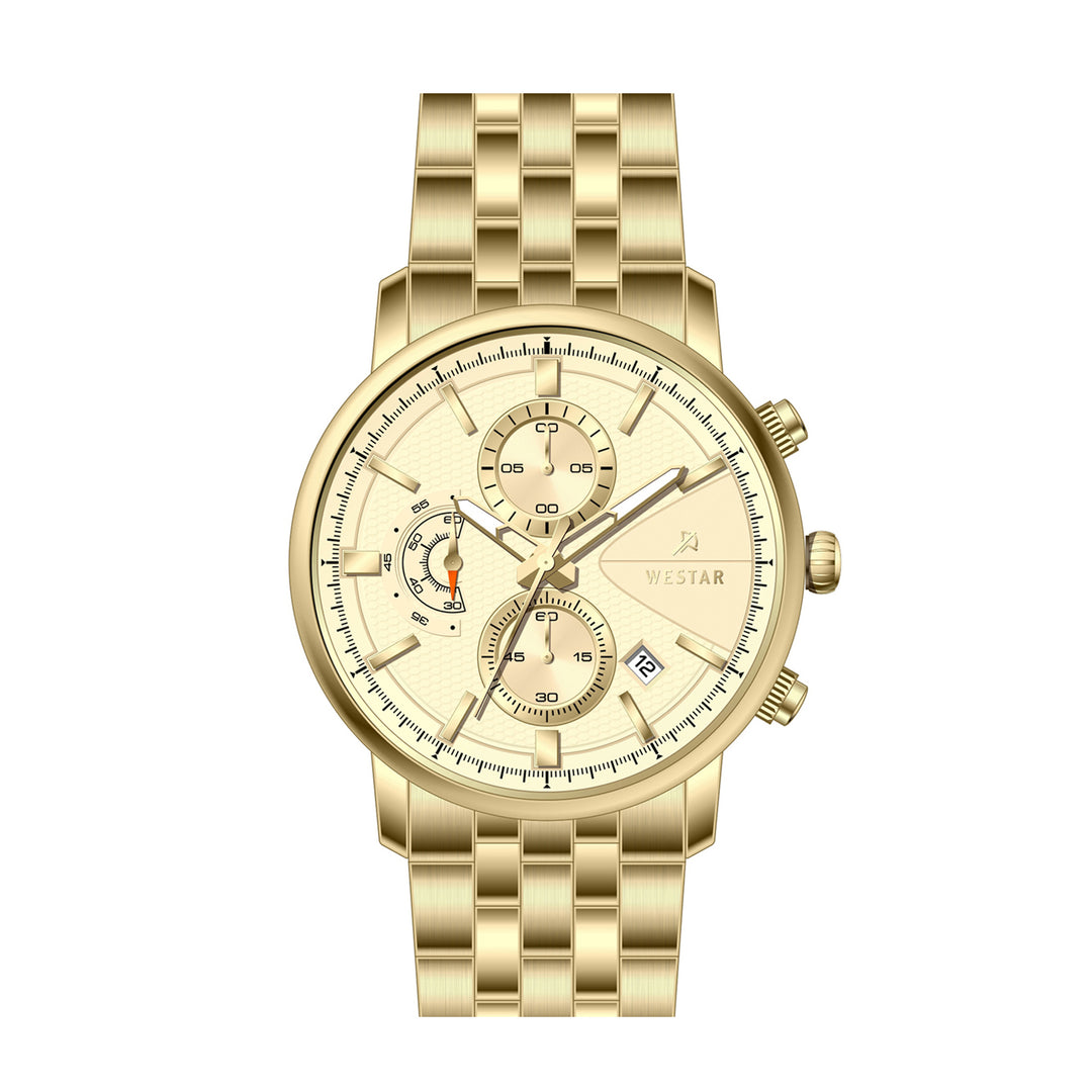 Westar Profile Gents 41 mm Light Champagne Dial Quartz Watch - 50250GPN102