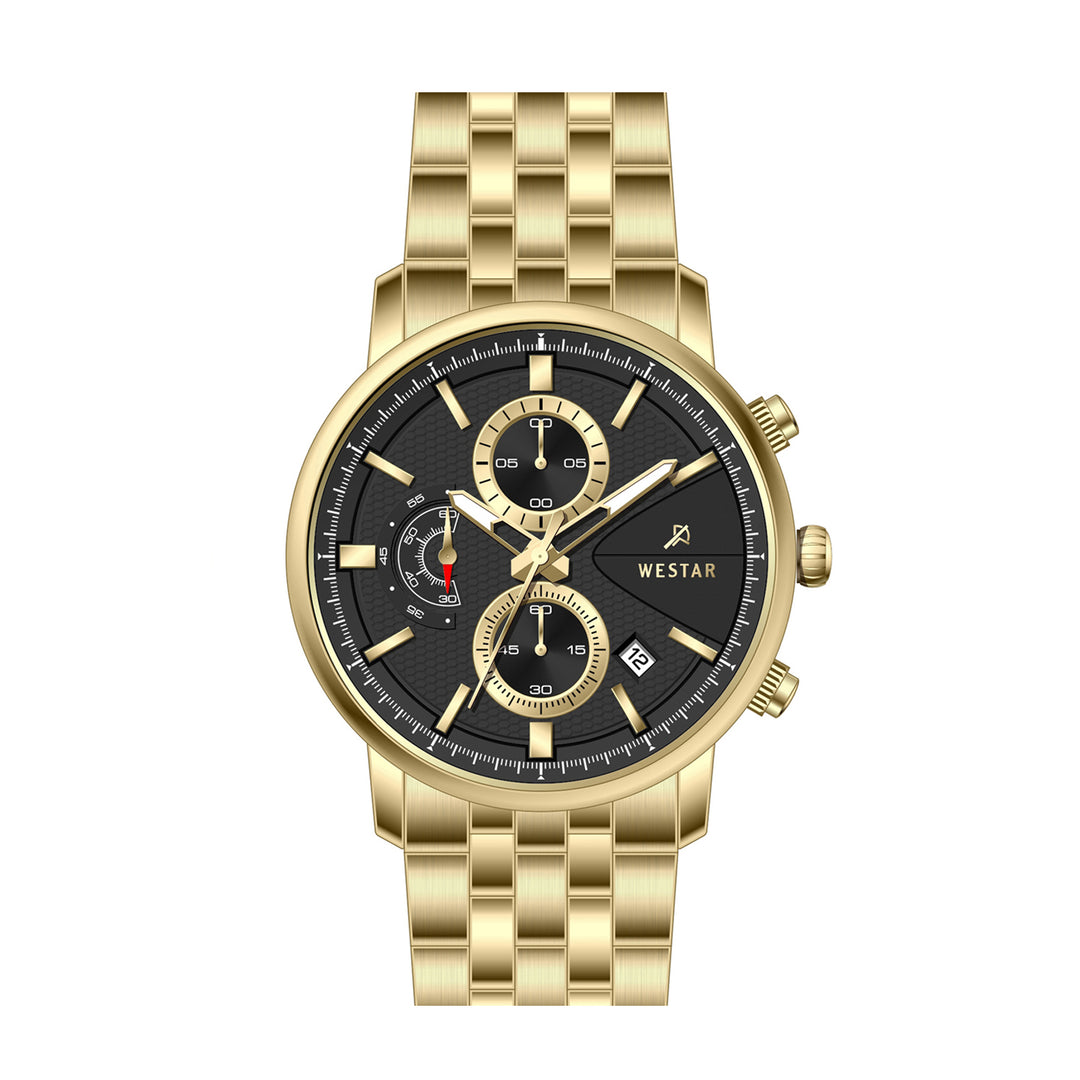 Westar Profile Gents 41 mm Black Dial Quartz Watch - 50250GPN103