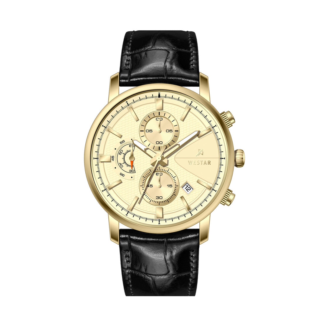 Westar Profile Gents 41 mm Light Champagne Dial Quartz Watch - 50251GPN102