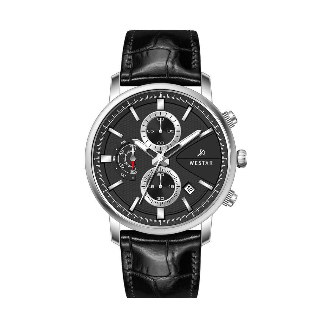 Westar Profile Gents 41 mm Black Dial Quartz Watch - 50251STN103