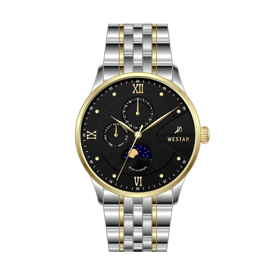 Westar Profile Multifunction Gents 40 mm Black Dial Quartz Watch - 50252CBN103