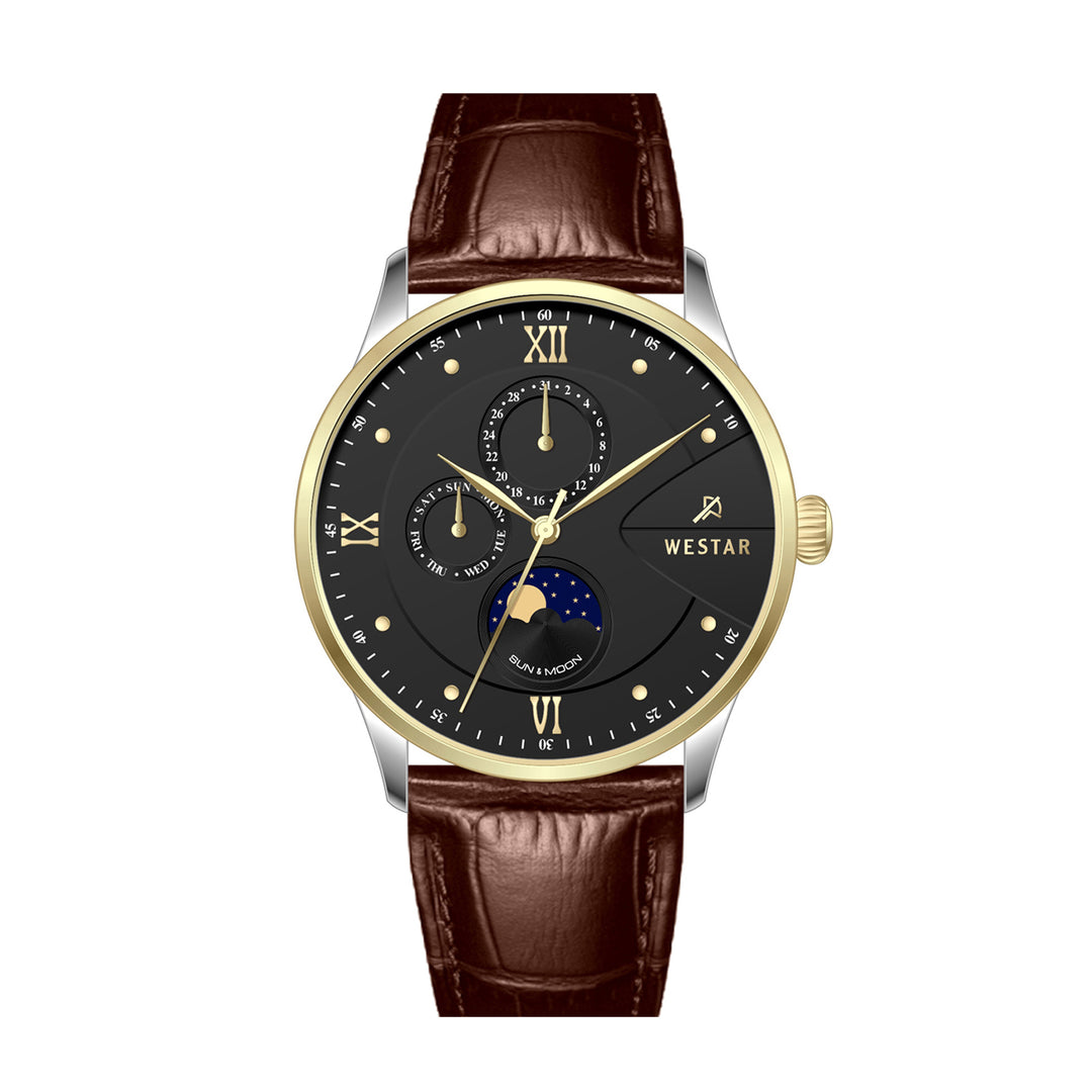 Westar Profile Multifunction Gents 40 mm Black Dial Quartz Watch - 50253CBN123