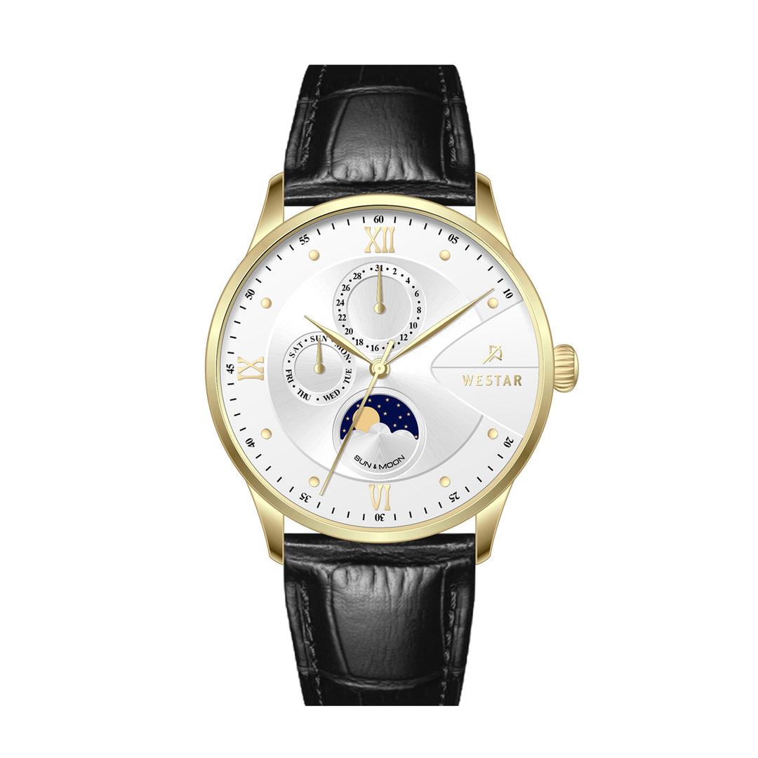 Westar Profile Multifunction Gents 40 mm Silver Dial Quartz Watch - 50253GPN107