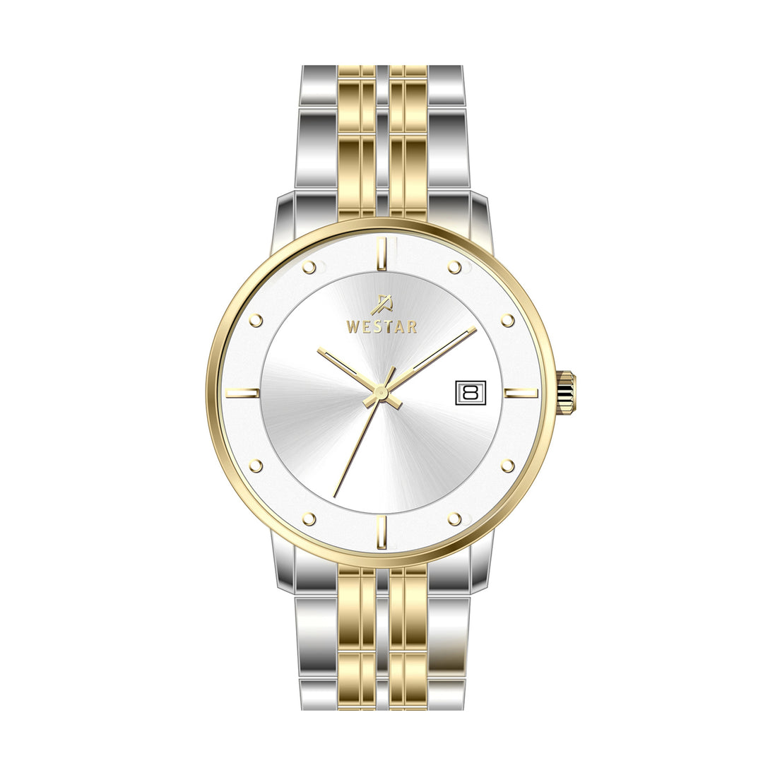 Westar Profile Gents 40 mm Silver Dial Quartz Watch - 50256CBN107