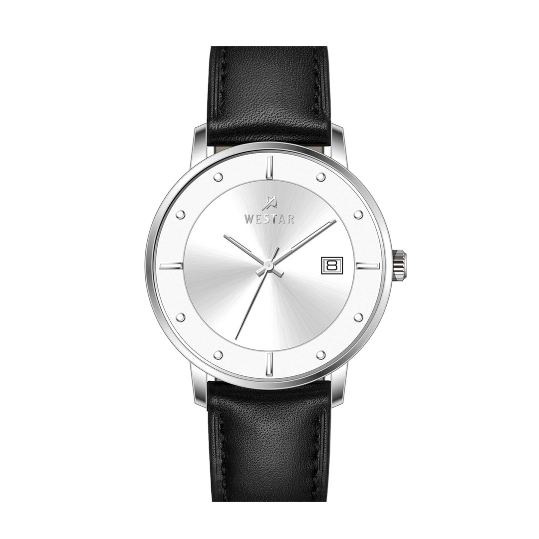 Westar Profile Gents 40 mm Silver Dial Quartz Watch - 50257STN107