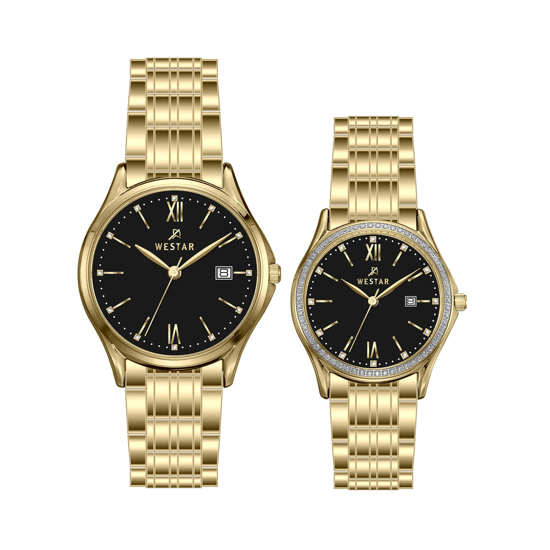 Westar Couple Watch 50260GPN103 & 40260GPN103