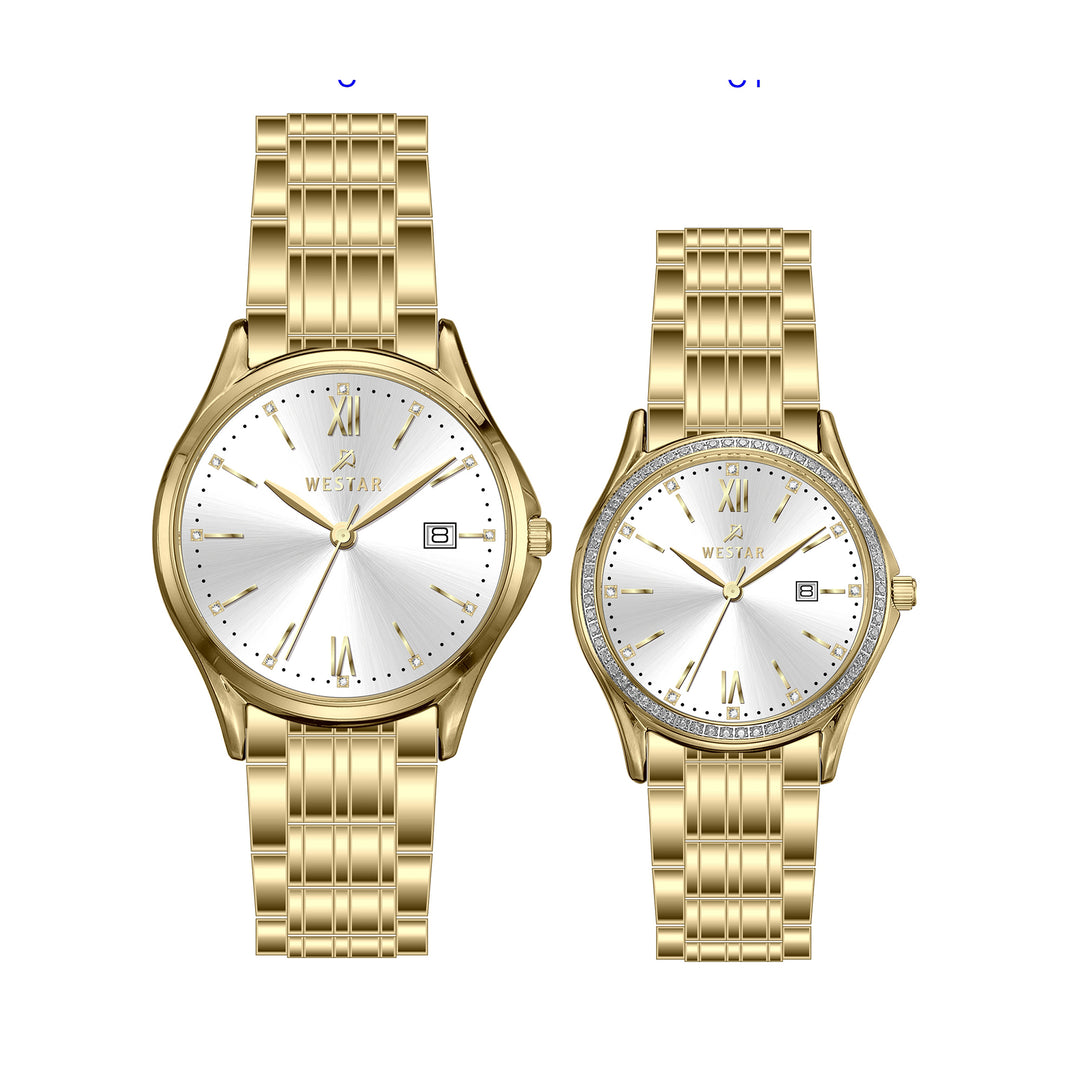 Westar Couple Watch 50260GPN107 & 40260GPN107