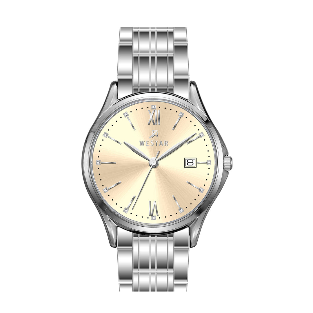 Westar Profile Gents 40 mm Light Champagne Dial Quartz Watch - 50260STN102