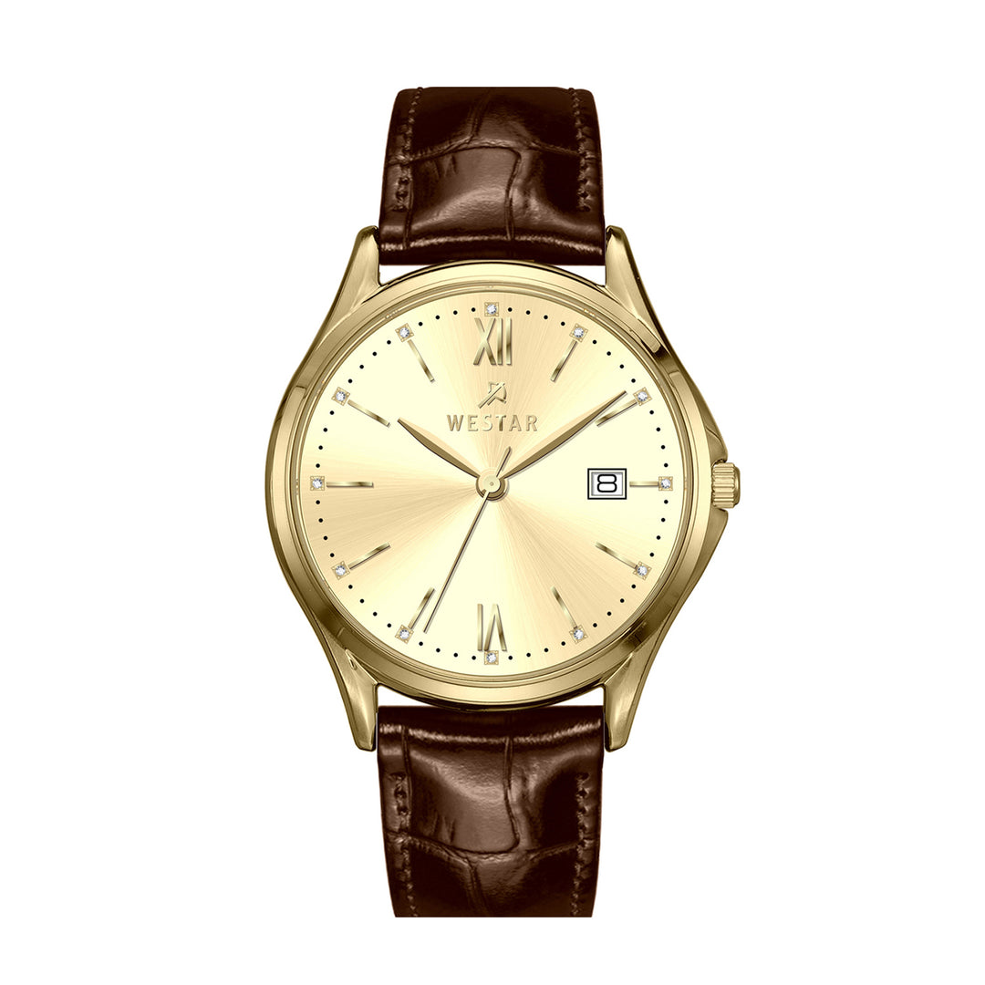 Westar Profile Gents 40 mm Light Champagne Dial Quartz Watch - 50261GPN122