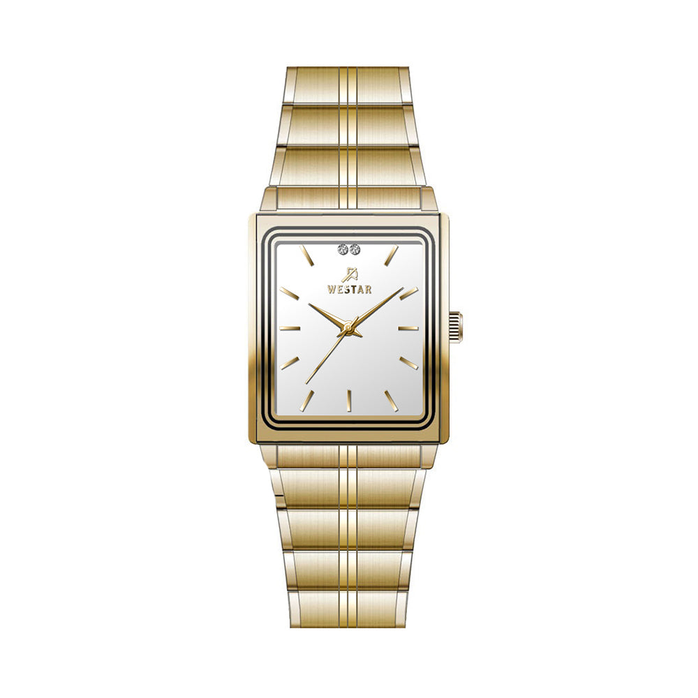 Westar Executive Unisex Watch - White Dial - 7921GPN101