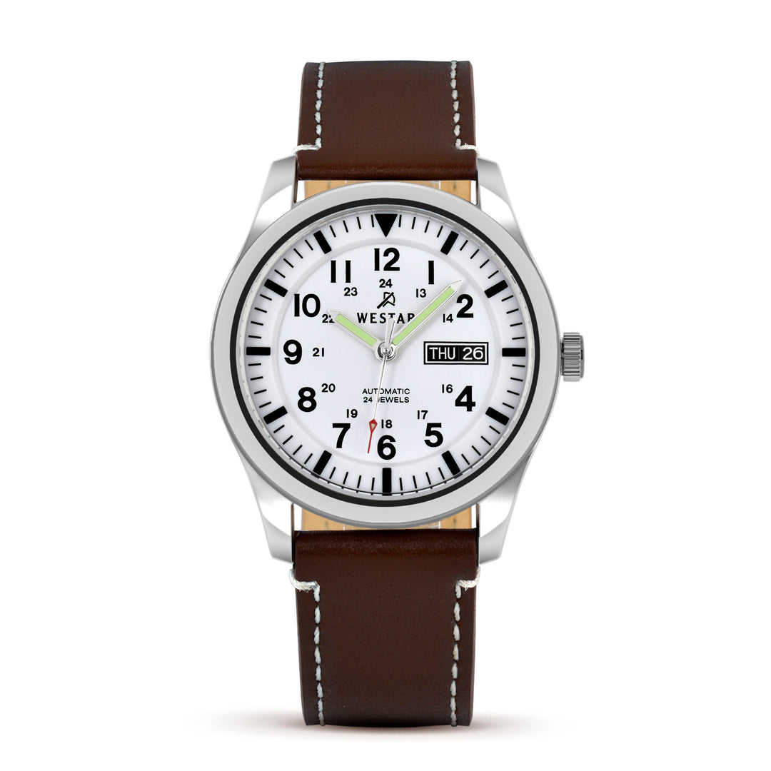 Westar Automatic Men's White Dial 42 mm Watch