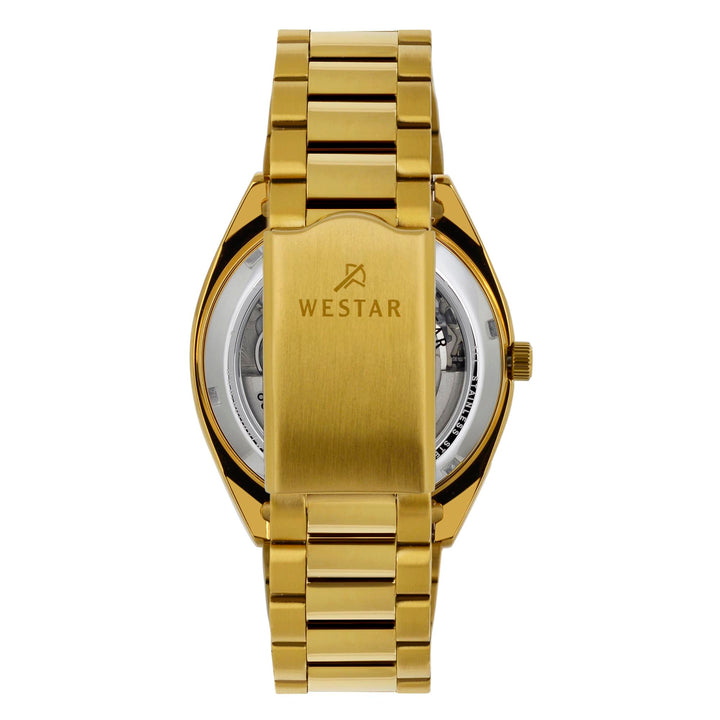 Westar Men's Automatic - Dark Champagne Dial, Gold Bracelet Watch - 80017GPN108