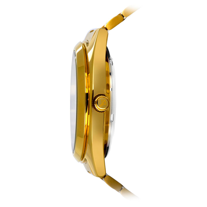 Westar Men's Automatic - Dark Champagne Dial, Gold Bracelet Watch - 80017GPN108