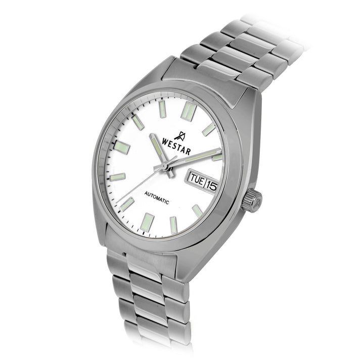 Westar Men's Automatic - White Dial, Stainless Steel Bracelet Watch - 80017STN101