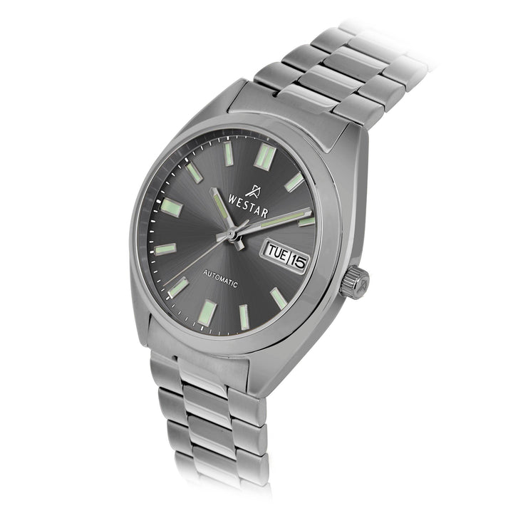 Westar Men's Automatic - Dark Grey Dial, Stainless Steel Bracelet Watch - 80017STN106