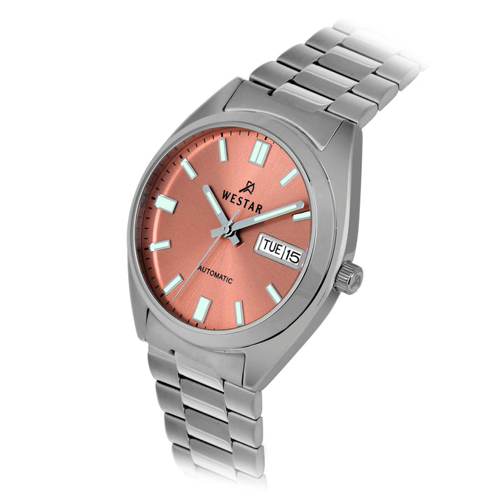 Westar Men's Automatic -  Rose Gold Dial, Stainless Steel Bracelet Watch - 80017STN109