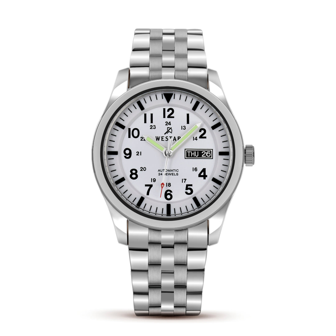 Westar Automatic Men's White Dial 42 mm Watch