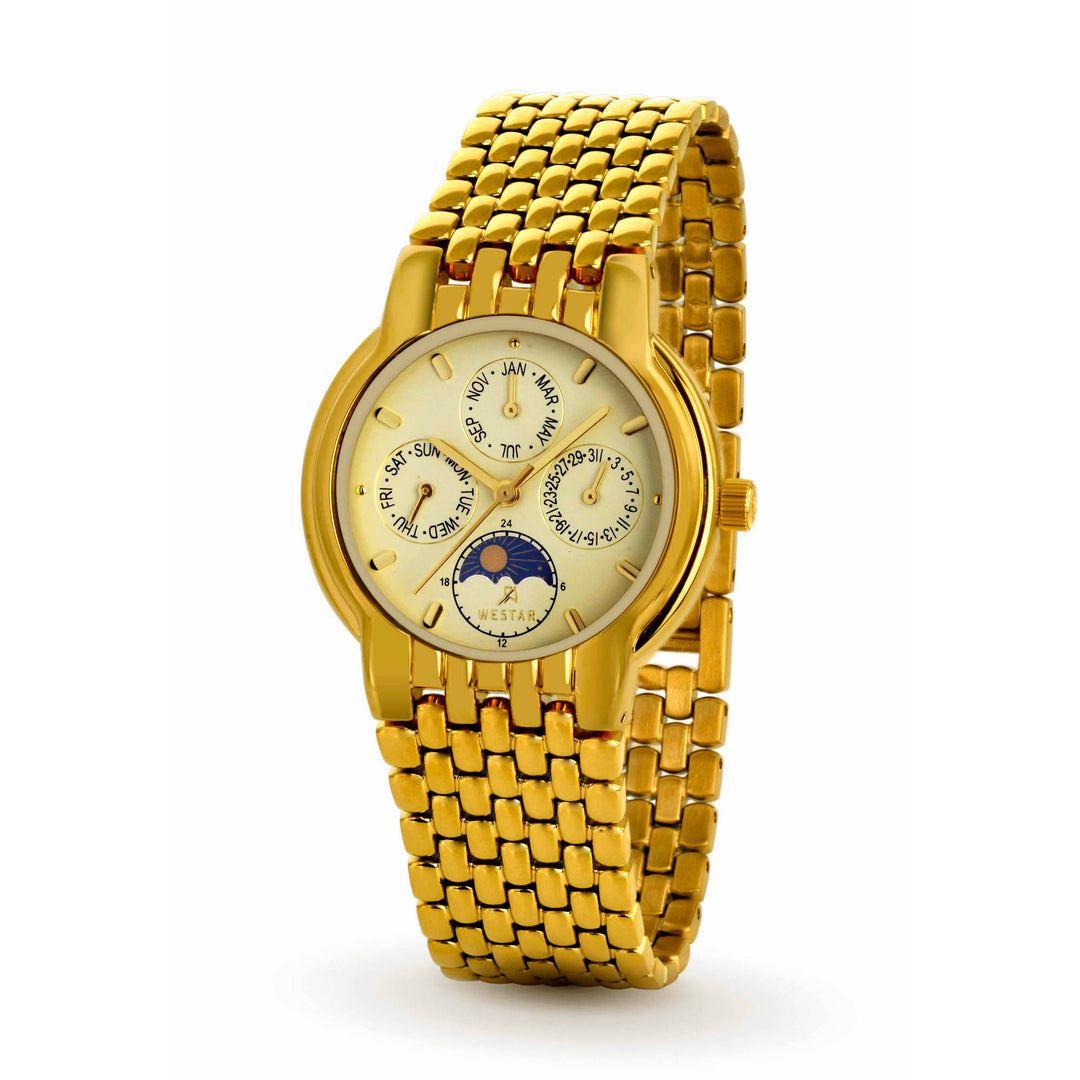 Westar Executive Unisex Watch - Light Champagne Dial - 8854GPN102