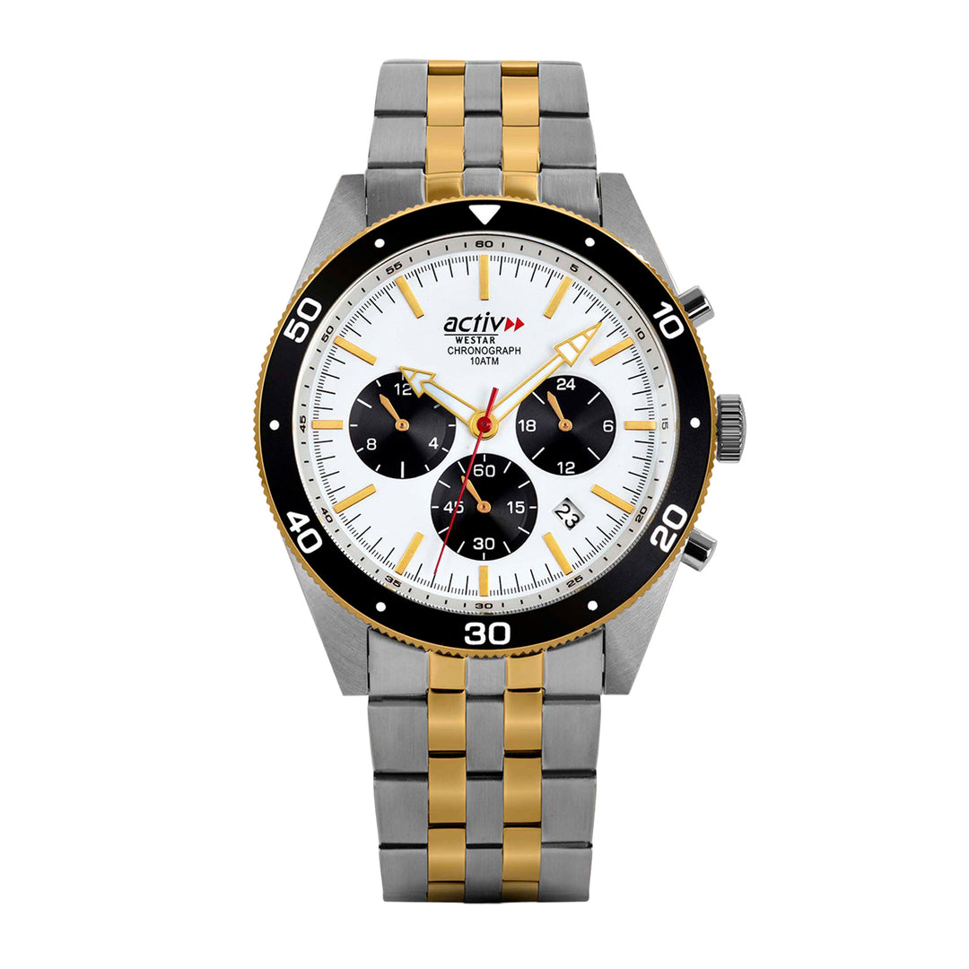Westar Activ Gents 43 mm Silver Dial Quartz Watch - 90282CBN307