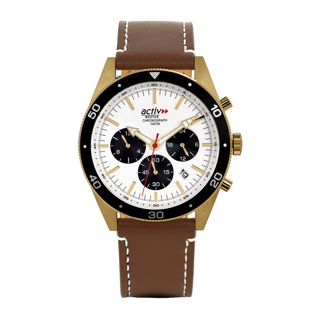 Westar Activ Gents 43 mm Silver Dial Quartz Watch - 90283GPN327