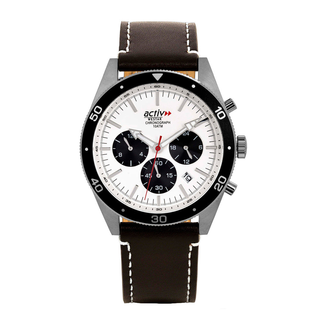 Westar Activ Gents 43 mm Silver Dial Quartz Watch - 90283STN327